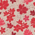 Exotic tropical flowers seamless pattern Royalty Free Stock Photo