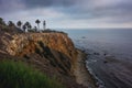 Beautiful Point Vicente Lighthouse on a Cloudy Day Royalty Free Stock Photo