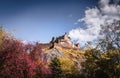 Beautiful point of view - Edinburgh castle - Scotland Royalty Free Stock Photo