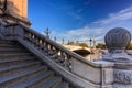 Beautiful Pont Alexandre III bridge over the Seine river, Paris. France Royalty Free Stock Photo