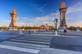 Beautiful Pont Alexandre III bridge over the Seine river, Paris. France Royalty Free Stock Photo