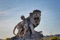 Beautiful Pont Alexandre III bridge over the Seine river, Paris. France Royalty Free Stock Photo