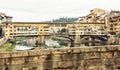 Beautiful Ponte Vecchio and the river Arno, Florence, Tuscany, I Royalty Free Stock Photo