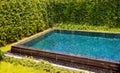 Beautiful pool in the garden house Royalty Free Stock Photo