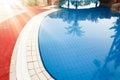 beautiful pool near the sea on nature background Royalty Free Stock Photo