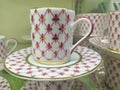 Porcelain tea cup and dish Royalty Free Stock Photo