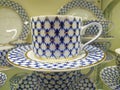 Porcelain tea cup and dish Royalty Free Stock Photo