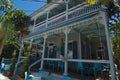 Beautiful porch of a Victorian style house in Key West Royalty Free Stock Photo