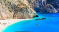 One of the most beautiful beaches of Greece,Porto Katsiki,Lefkada island. Royalty Free Stock Photo