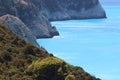 Porto Katsiki beach panorama, Lefkada, Greece. Royalty Free Stock Photo