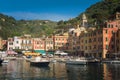 The beautiful Portofino panorama with colorfull houses