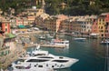 The beautiful Portofino panorama with colorfull houses