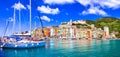 Beautiful coastal town Portovenere in Cinque terre,Liguria,Italy. Royalty Free Stock Photo