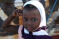 A beautiful portrait of an African girl outdoors. Zanzibar 14 03 2017