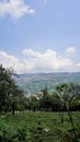 Beautiful portrait scenic urbanized residential area made up of cottage houses view popularly known as city view of Queen of Hills Royalty Free Stock Photo