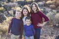 Beautiful Portrait of smiling happy kids outdoors Royalty Free Stock Photo