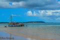 Beautiful Portuguese Island beach with turqoise water , Mozambique