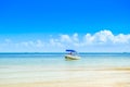 Beautiful Portuguese Island beach with turquoise water , Mozambiq