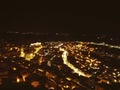 A beautiful postcard from Modica by night