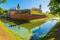 Beautiful postcard view of the castle Nesvizh in Belarus