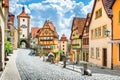 Historic town of Rothenburg ob der Tauber, Franconia, Bavaria, G
