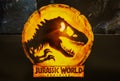 Beautiful Poster of The Sci-Fi Dinosaur Movie Jurassic World: Dominion: displays at the cinema