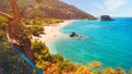 Potami beach on Samos Island in Greece Royalty Free Stock Photo