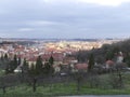 Beautiful prague city center panorama Royalty Free Stock Photo