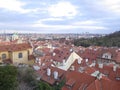 Beautiful prague city center panorama Royalty Free Stock Photo