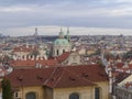 Beautiful prague city center panorama Royalty Free Stock Photo