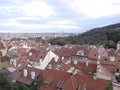 Beautiful prague city center panorama Royalty Free Stock Photo