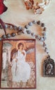 Beautiful prayer rope with Jesus Christ meadillon Royalty Free Stock Photo