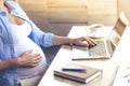 Beautiful pregnant business woman Royalty Free Stock Photo