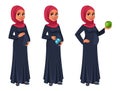 Beautiful pregnant Muslim woman in hijab