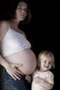 Beautiful pregnant series Royalty Free Stock Photo