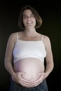 Beautiful pregnant series Royalty Free Stock Photo