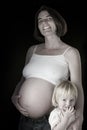 Beautiful pregnant series Royalty Free Stock Photo