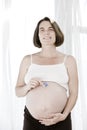 Beautiful pregnant series Royalty Free Stock Photo