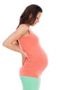 Beautiful pregnant woman isolated Royalty Free Stock Photo