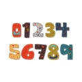 Beautiful print on bold font numbers for kids