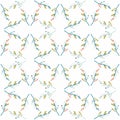 Delicate Branches for the Holiday Season Repeat Pattern Vector