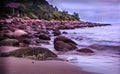 The beautiful pristine beaches in Vietnam .