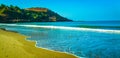Beautiful pristine Gokarna beach in Karnataka, India