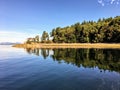 The beautiful pristine Tent Island in the Gulf Islands of British Columbia, Canada.