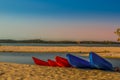 Beautiful ,pristine and Turquoise Maputo beach at Bilene with a lagoon and Indian Ocean meeting