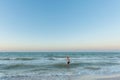 Beautiful Progreso beach in Mexico Royalty Free Stock Photo