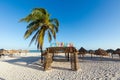 Beautiful Progreso beach in Mexico Royalty Free Stock Photo