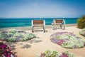 Beautiful promenade in Bardolino near lake Garda