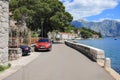 Beautiful promenade in the city of Perast