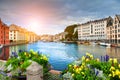 Beautiful promenade in Alesund, Norway